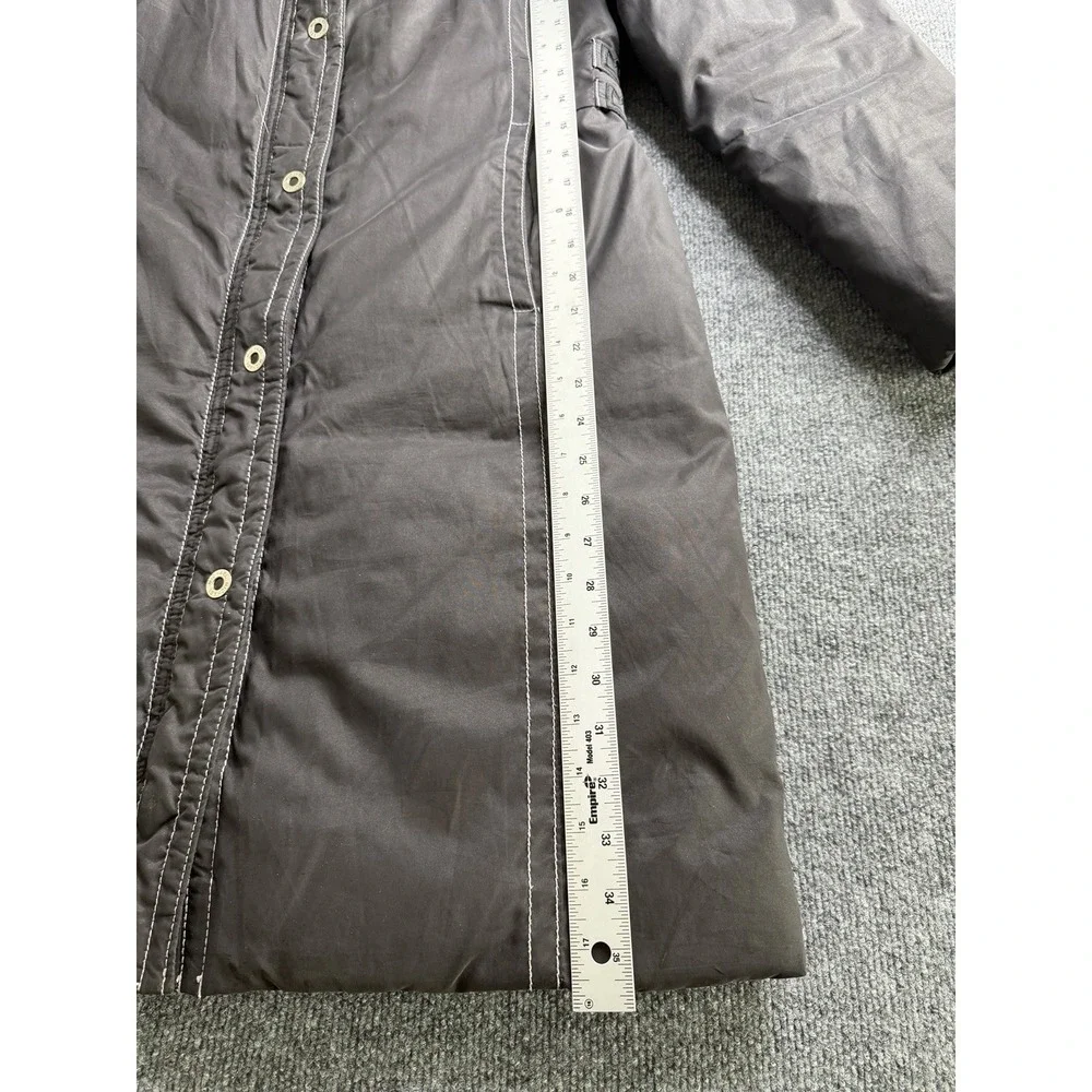 Michael Kors Black Winter Faux Fur MK Puffer Jacket Coat Womens Size M‎ USA
